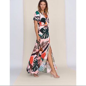 Hutch Kiera Floral Palm Wrap Dress Anthropologie
